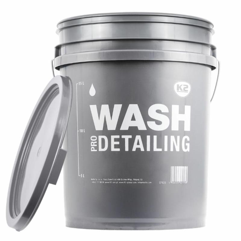 K2 Wiadro detailingowe WASH 20L - szare wiadro do mycia z szamponem | Sklep online Galonoleje.pl