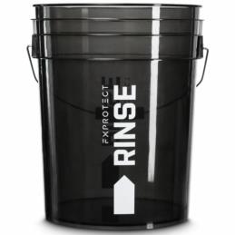 FX PROTECT Wash Bucket RINSE Black 20L - czarne wiadro z miarką do mycia auta | Sklep online Galonoleje.pl