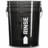 FX PROTECT Wash Bucket RINSE Black 20L - czarne wiadro z miarką do mycia auta | Sklep online Galonoleje.pl