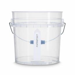 FX PROTECT Wash Bucket MINI CLEAR 16L - transparentne wiadro z miarką do mycia auta | Sklep online Galonoleje.pl