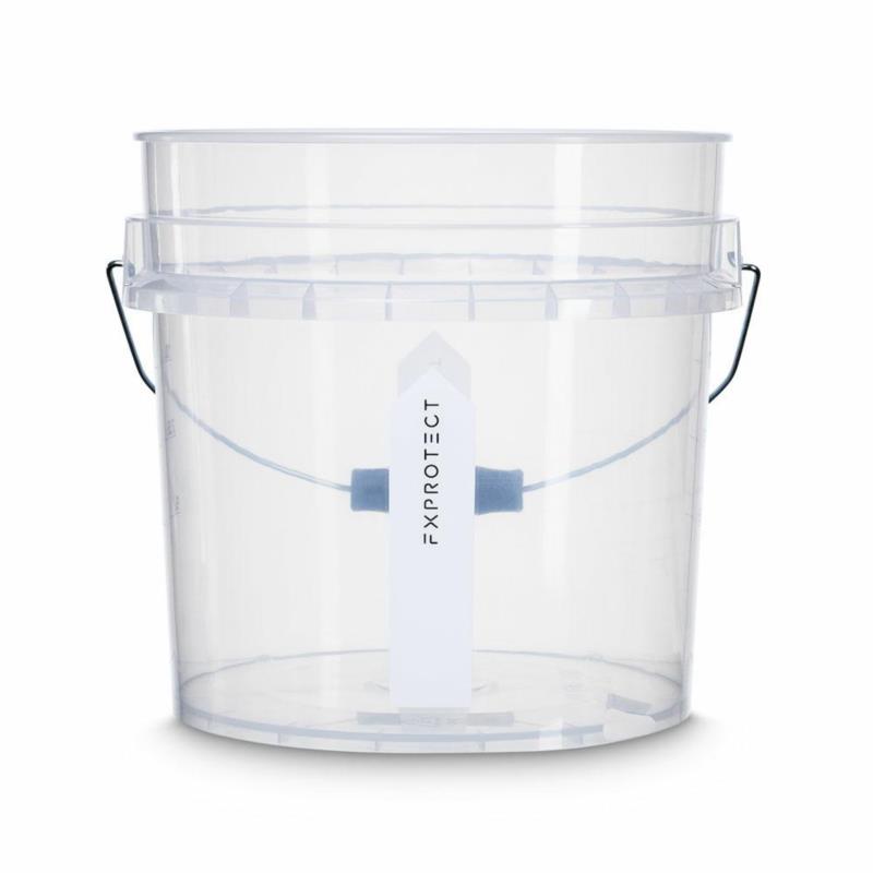 FX PROTECT Wash Bucket MINI CLEAR 16L - transparentne wiadro z miarką do mycia auta | Sklep online Galonoleje.pl