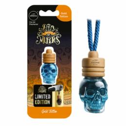AROMA Wood Muertos Gold Tatoo 6,5ml - zapach samochodowy zawieszka czaszka | Sklep online Galonoleje.pl