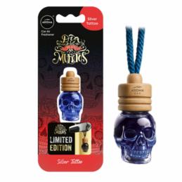 AROMA Wood Muertos Silver Tatoo 6,5ml - zapach samochodowy zawieszka czaszka | Sklep online Galonoleje.pl