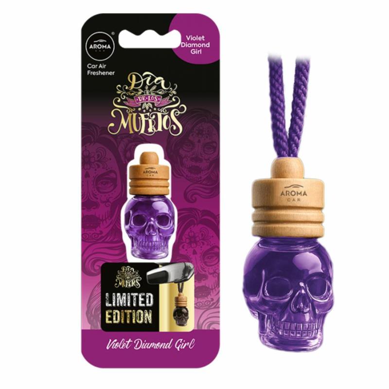 AROMA Wood Muertos Violet 6,5ml - zapach samochodowy zawieszka czaszka | Sklep online Galonoleje.pl