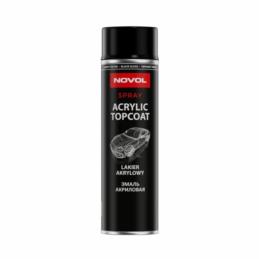 NOVOL Acryl Topcoat spray 500ml - lakier akrylowy czarny połysk | Sklep online Galonoleje.pl
