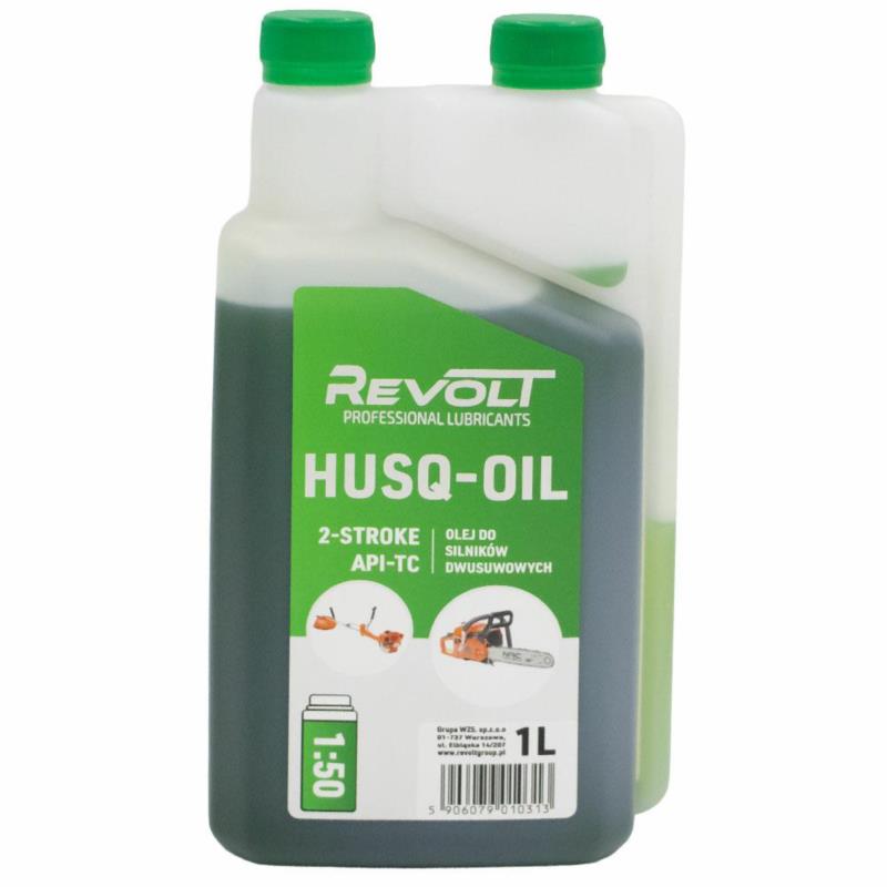 Olej do mieszanki REVOLT HUSQ 2T 1L zielony do pił i kosiarek