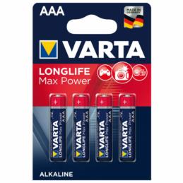 VARTA Baterie alkaliczne AAA LR03 Longlife Max Power 4 szt. blister | Sklep online Galonoleje.pl