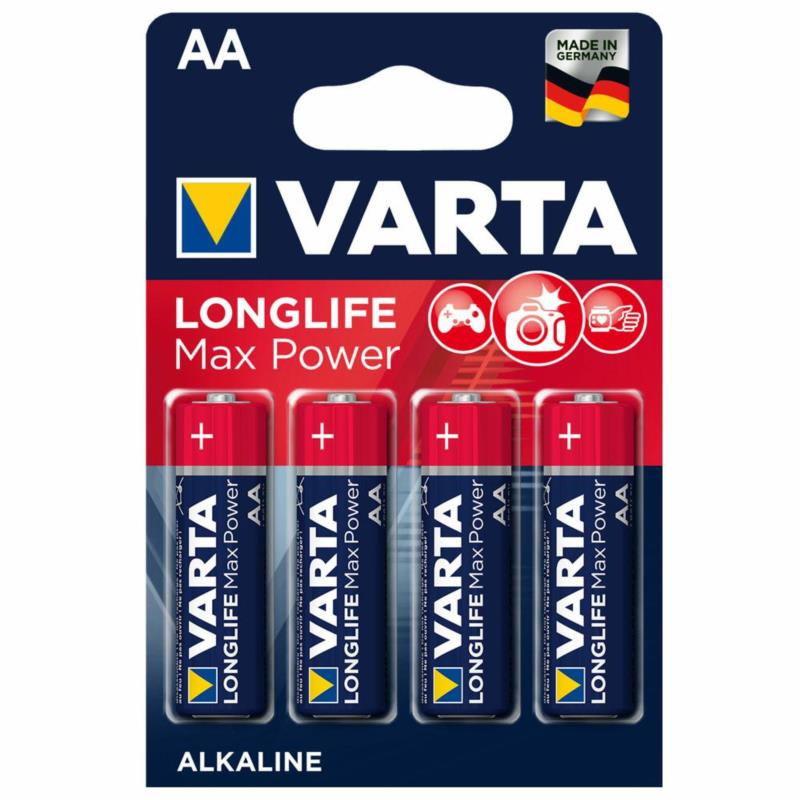 VARTA Bateria alkaliczna LR6 AA Longlife Max Power - blister 4 szt. | Sklep online Galonoleje.pl
