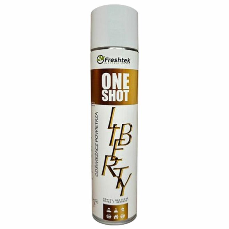 FRESHTEK One Shot Liberty - perfumowany odświeżacz powietrza 600 ml | Sklep online Galonoleje.pl