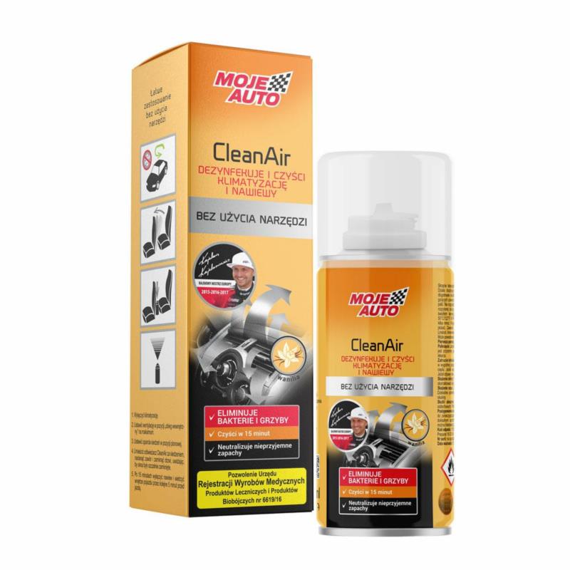 MOJE AUTO Clean Air Vanilia 150ml - preparat odświeżający nawiewy | Sklep online Galonoleje.pl