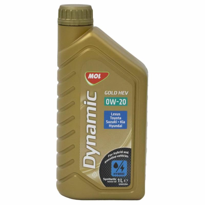 MOL Dynamic Gold HEV 0W-20 1L - syntetyczny olej silnikowy do aut hybrydowych | Sklep online Galonoleje.pl