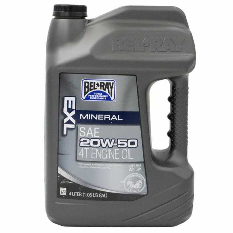 BEL-RAY EXL 20W50 4T 4L - mineralny olej motocyklowy | Sklep online Galonoleje.pl