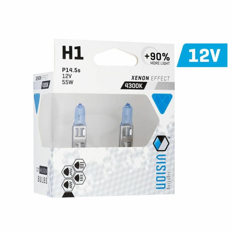 VISION Arctic White H1 12V 55W +90% 4300K - żarówki samochodowe 2 szt. | Sklep online Galonoleje.pl
