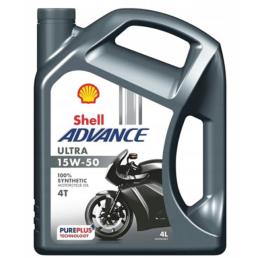 SHELL Advance Ultra 4T 15W50 4L - syntetyczny olej motocyklowy | Sklep online Galonoleje.pl