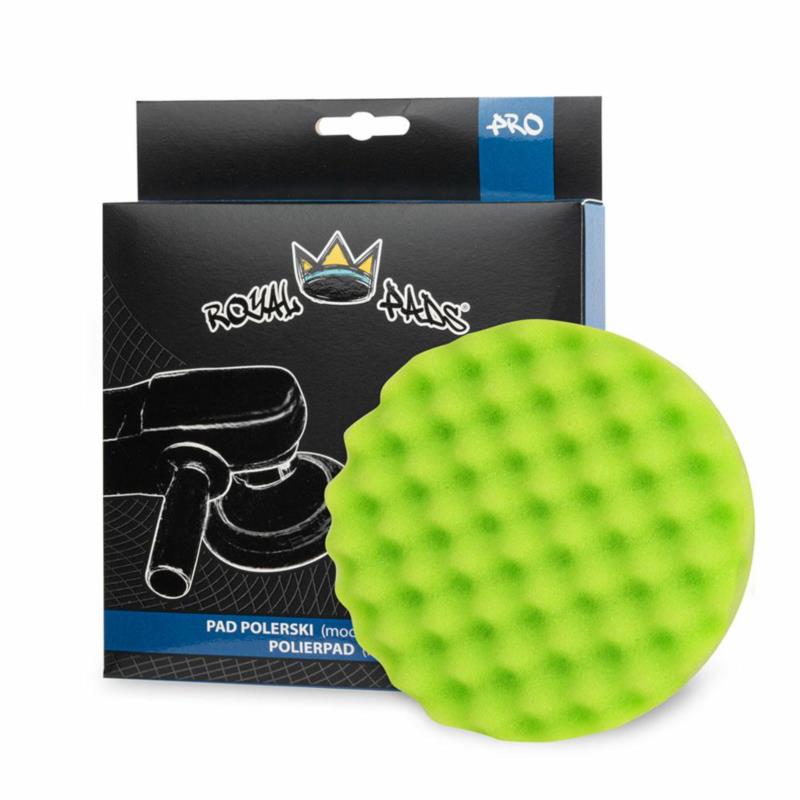 ROYAL PADS PRO Finish Crown Pad (Green) 130 mm - profilowana gąbka wykańczająca