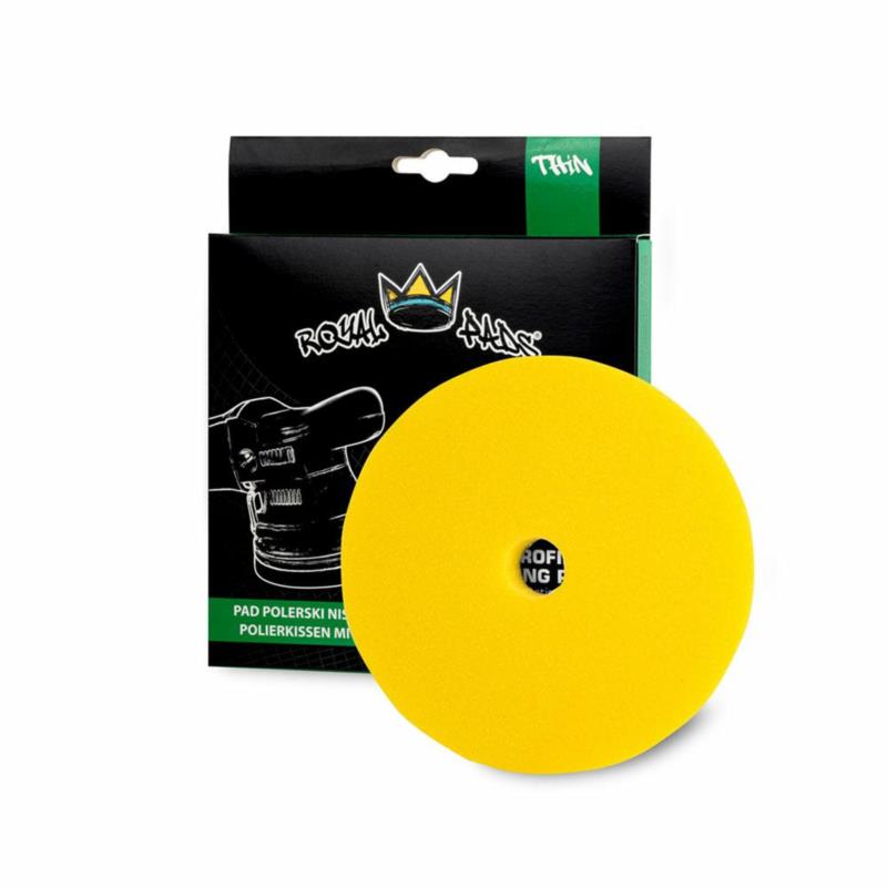 ROYAL PADS Thin Medium Pad - żółta gąbka polerska 80mm DA | Sklep online Galonoleje.pl