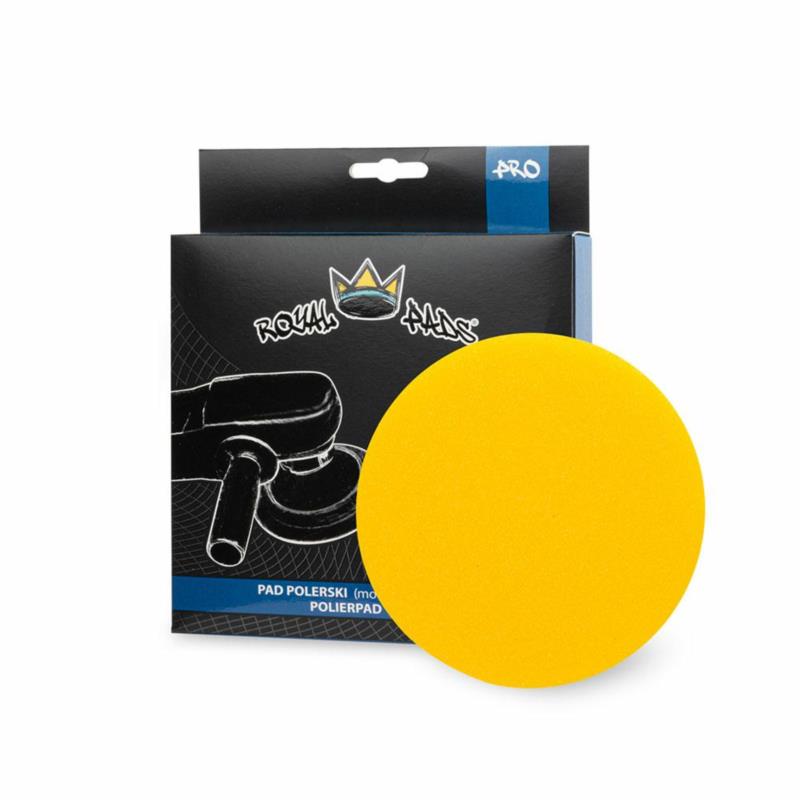 Royal Pads PRO Medium Pad Yellow 80mm - średnio twarda gąbka polerska | Sklep online Galonoleje.pl