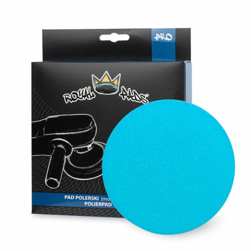 Royal Pads PRO Heavy Cut Pad Blue 130mm - bardzo twarda gąbka polerska | Sklep online Galonoleje.pl