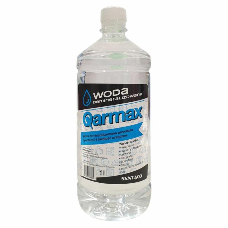 QARMAX Woda destylowana 1L - czysta woda zdemineralizowana