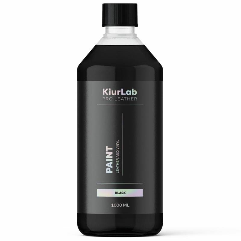 KIURLAB PRO LEATHER Leather and Vinyl Paint Black 1L - czarna farba do renowacji skóry i winylu | Sklep online Galonoleje.pl