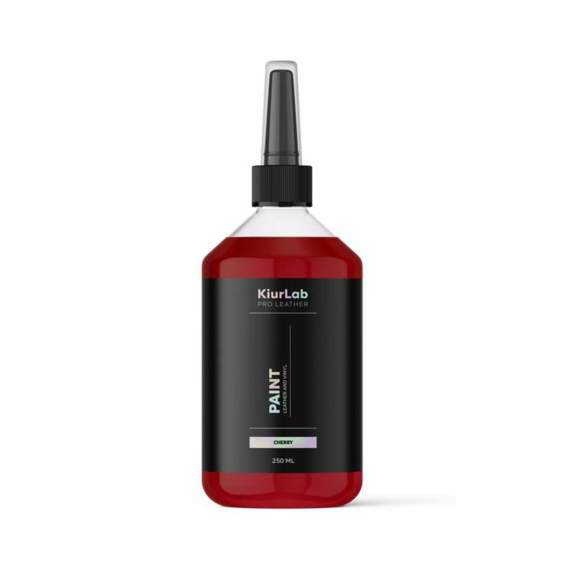 KiurLab PRO LEATHER Leather And Vinyl Paint Cherry 250 ml - wiśniowa farba do renowacji skóry i winylu