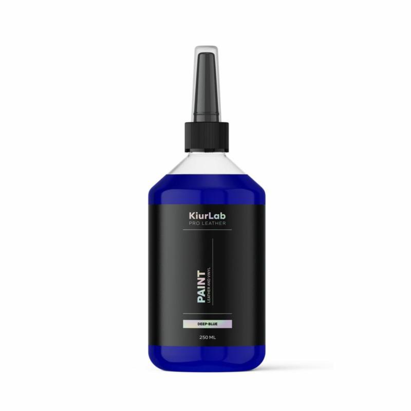 KiurLab Pro Leather And Vinyl Paint Deep-Blue 250 ml - niebieska farba do renowacji skóry i winylu