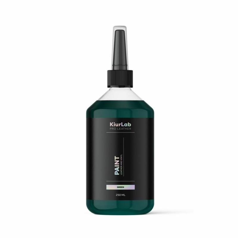 KiurLab PRO LEATHER Leather And Vinyl Paint Green 250 ml - zielona farba do renowacji skóry i winylu