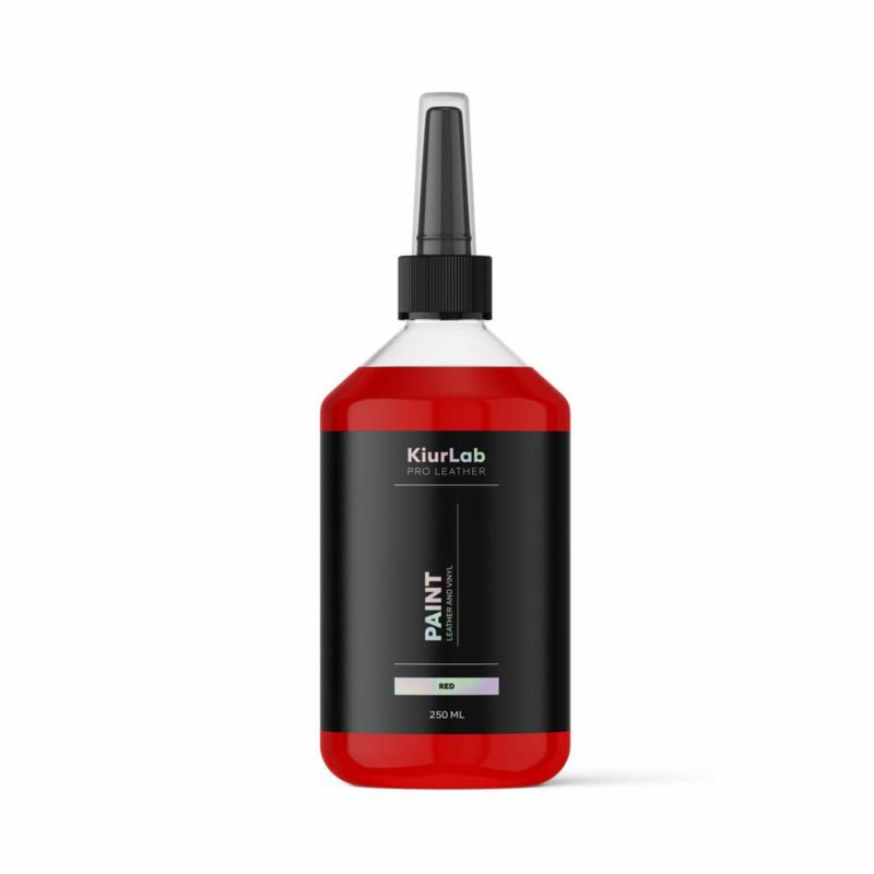KiurLab PRO LEATHER Leather and Vinyl Paint Red 250ml - farba do renowacji skóry i winylu | Sklep online Galonoleje.pl