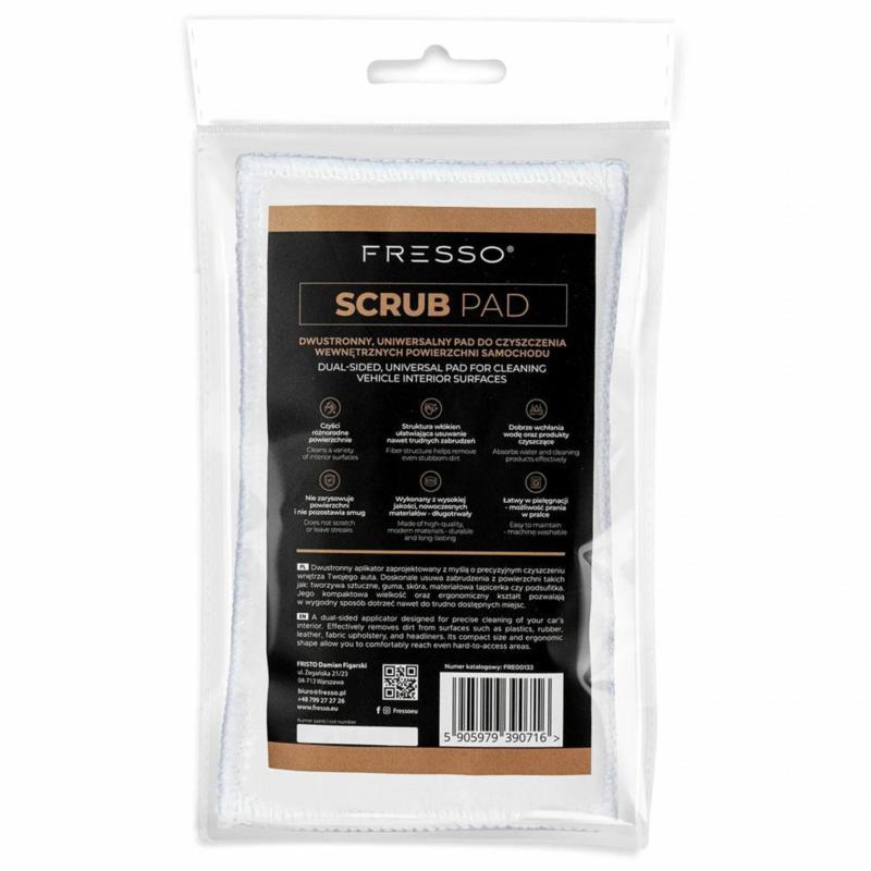 FRESSO Scrub and Shine Pad - dwustronny aplikator do czyszczenia wnętrza | Sklep online Galonoleje.pl