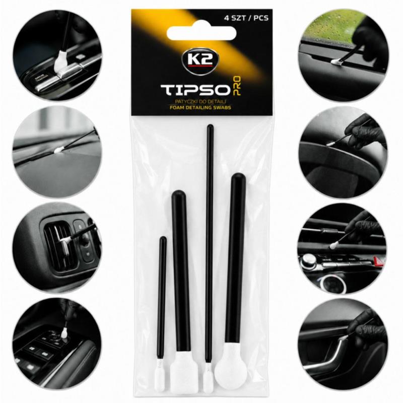 K2 PRO Tipso - piankowe patyczki detailingowe (4 szt.) | Sklep online Galonoleje.pl