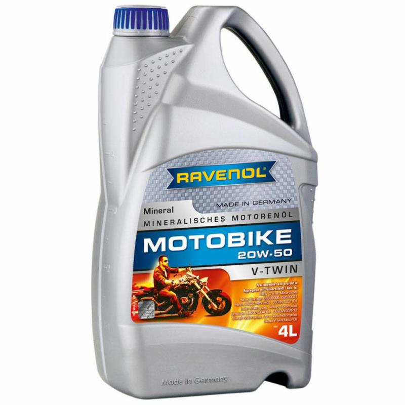 RAVENOL Motobike V-Twin 20W50 Mineral 4L - mineralny olej motocyklowy | Sklep online Galonoleje.pl
