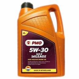 PMO Max Mileage 5W30 4L - syntetyczny olej silnikowy do aut z dużym przebiegiem | Sklep online Galonoleje.pl