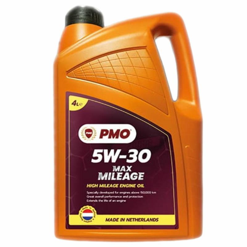 PMO Max Mileage 5W30 4L - syntetyczny olej silnikowy do aut z dużym przebiegiem | Sklep online Galonoleje.pl