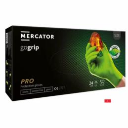 MERCATOR gogrip Green (L) - grube rękawice nitrylowe warsztatowe 50 szt. | Sklep online Galonoleje.pl