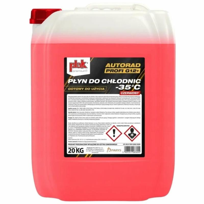 PLAK Autorad Profi G12+ płyn do chłodnic -35°C czerwony 20 kg | Sklep online Galonoleje.pl