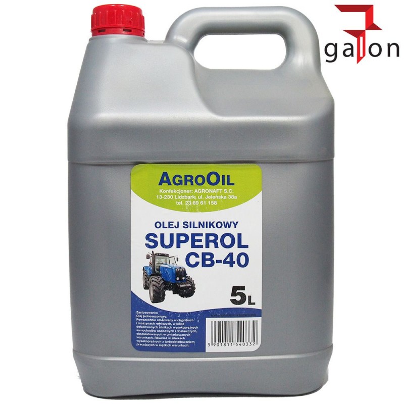 AGROOIL SUPEROL CB 40 5L - olej silnikowy | Sklep Online Galonoleje.pl