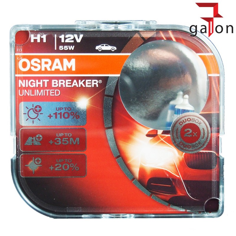 OSRAM NIGHT BREAKER UNLIMITED H1 12V 55W P14,5s
