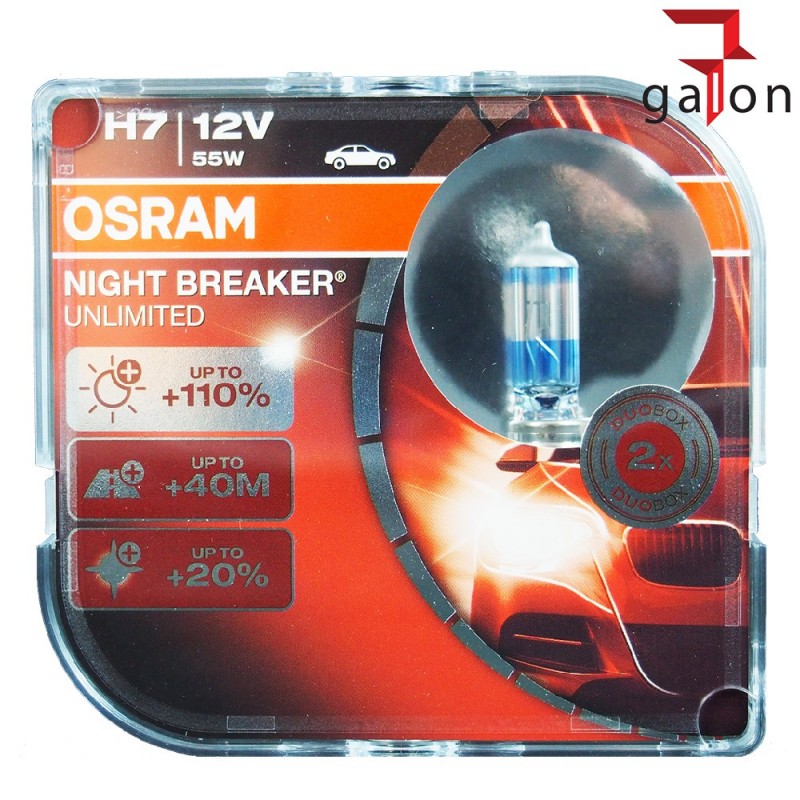 OSRAM NIGHT BREAKER UNLIMITED H7 12V 55W PX26d
