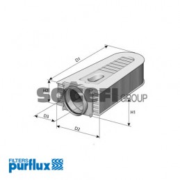 PURFLUX FILTR POWIETRZA A1384