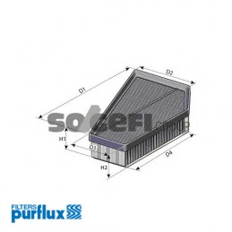 PURFLUX FILTR POWIETRZA A1400