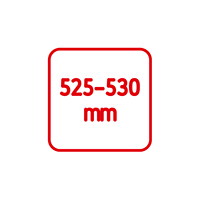 525mm - 530mm